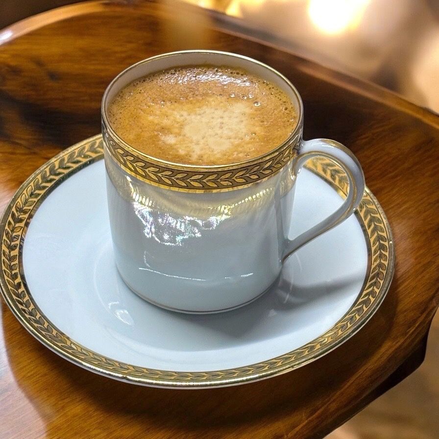 Set 6 cești cafea Limoges France, porțelan fin, aur 24k, vintage 1941