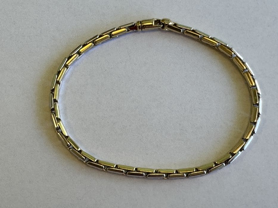 Bratara aur 18 k in doua culori Italia noua
