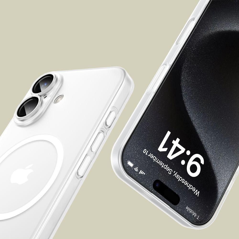 Кейс tech-protect magslim magsafe за iphone 16 - матово бяло