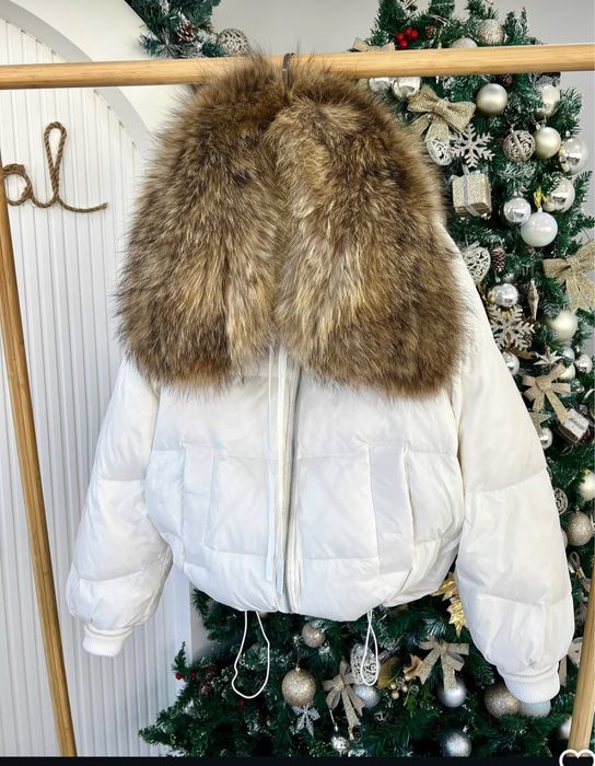 Яке с естествен косъм лисица