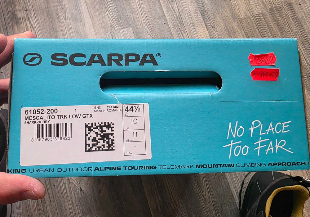 SCARPA Mescalito TRK Low GTX Мъжки Обувки Естествена Кожа Раз.44/28 СМ