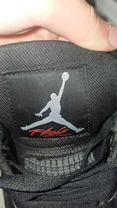 Vand jordan 4 black canvas 42,5
