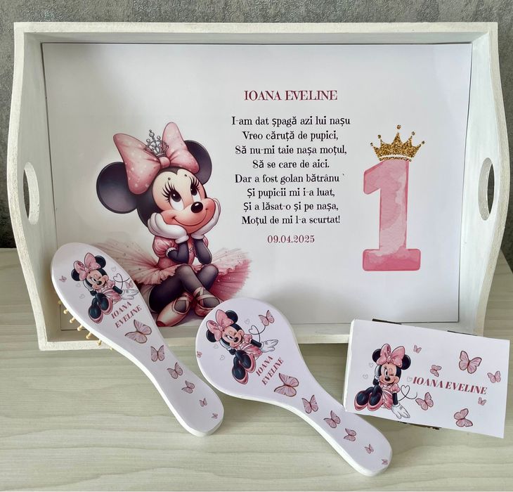 Tava pentru moț, set aniversar 1 an, elemente personalizate