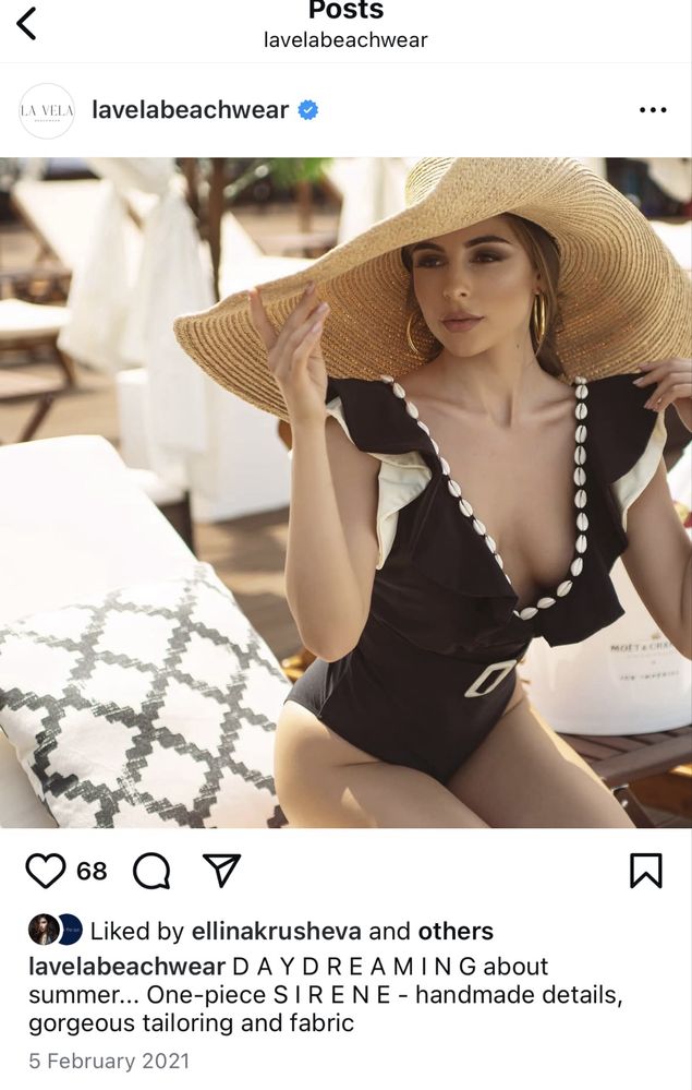 Дамски цял бански Lavelabeachwear