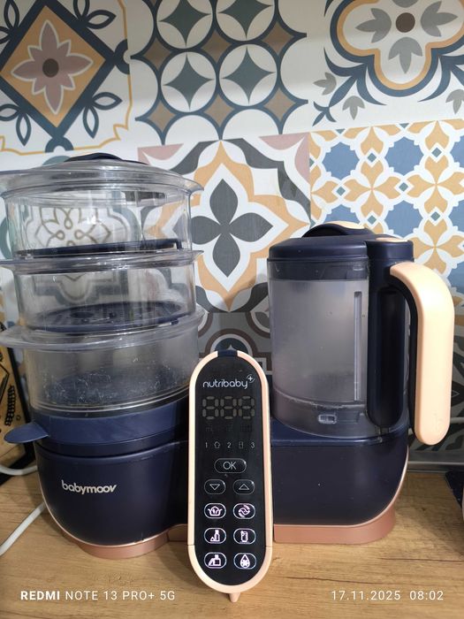 Robot Babymoov Multifuncțional 5 în 1 Nutribaby XL