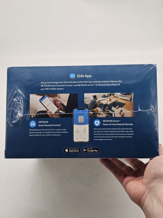 Oferta! Router wireless NetGear Orbi WiFi6 Tri-Band Mesh System Set of