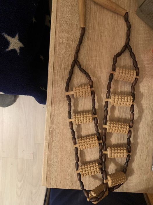 массажер бамбуковый для спины и шеи