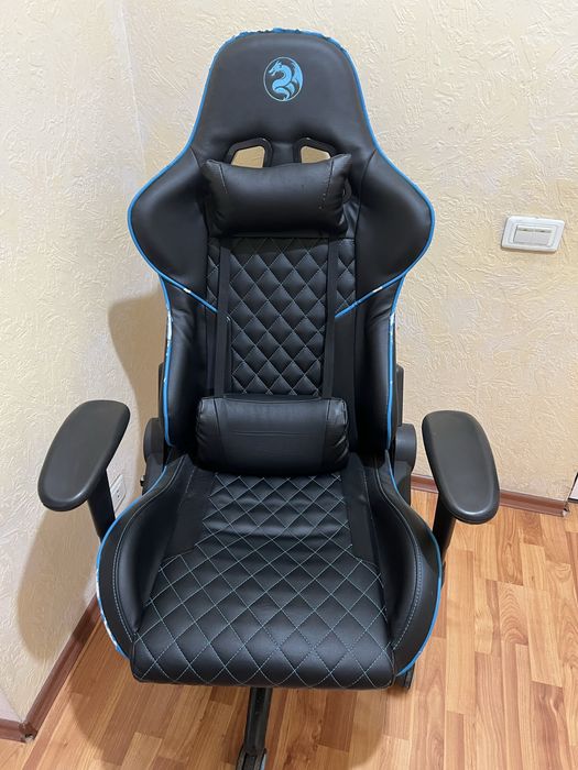 Кресло игровое 2E GC23 Черный/Синий (2E-GC23BLB)