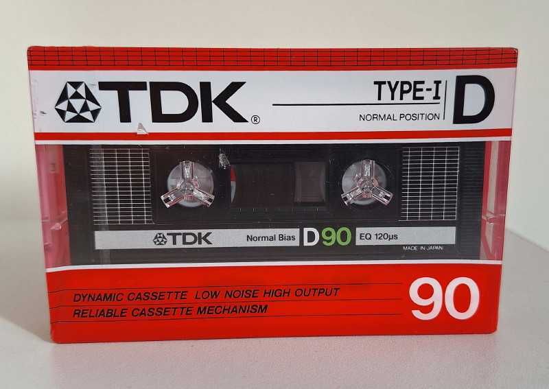 Оргинална TDK D90 аудио касета неразпечатвана