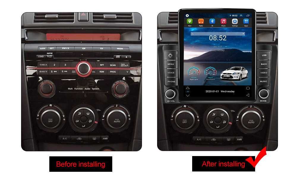 Navigatie Mazda 3 2004-2009,Tesla, Android, 2+32GB ROM,10inch
