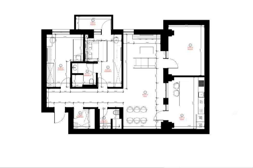 Mirabad Avenue, 3-комн. 110м², коробка, 2 этаж, Центр`