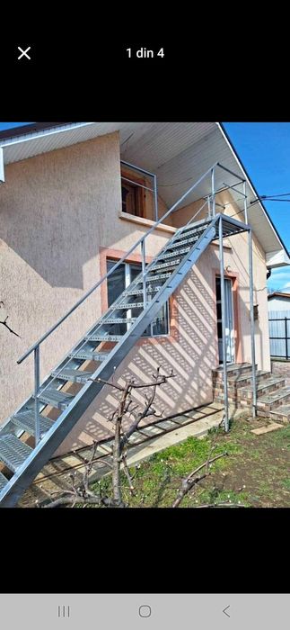 Vindem și facem pe comanda scări metalice galvanizate pentru mai multe