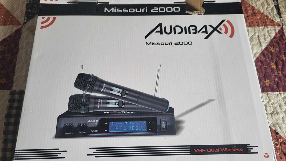 Set 2 microfoane wireless Audibax Missouri 2000 B Black