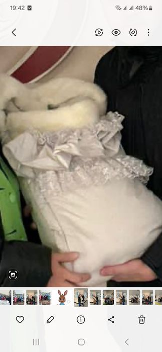 Зимний конверт для выписки