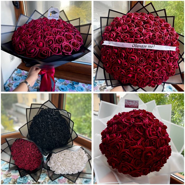 Букет от вечни рози