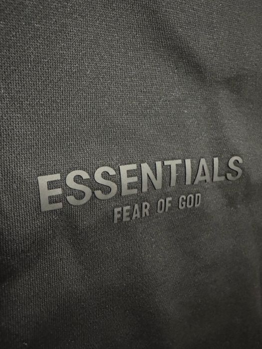 Fear of God "Essentials" Black Scuba Hoodie Tracksuit
