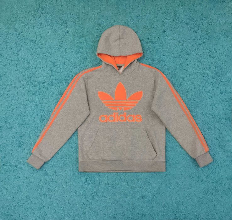 Hanorac Adidas Trifoil Grey Orange
