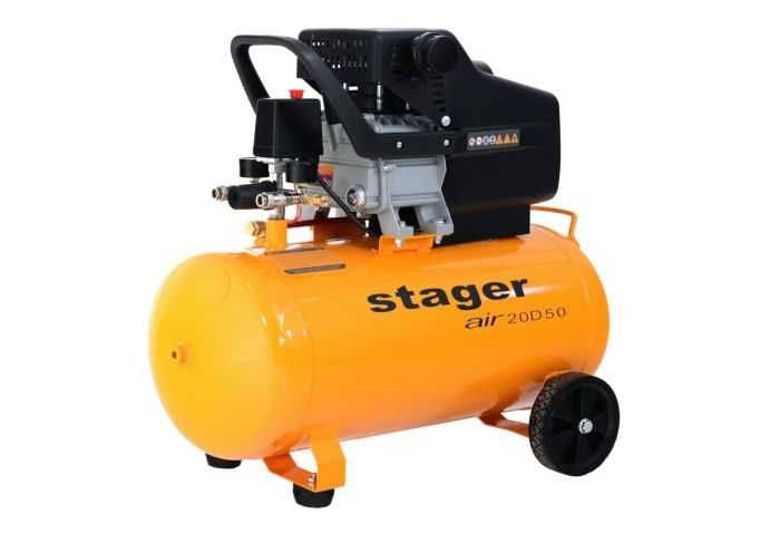 Compresor Aer Stager Air 20D50 50L 1.5KW Debit 200L/min Stoc Mogosoaia