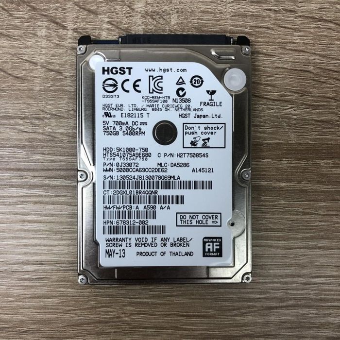 Жеский диск 750 гб