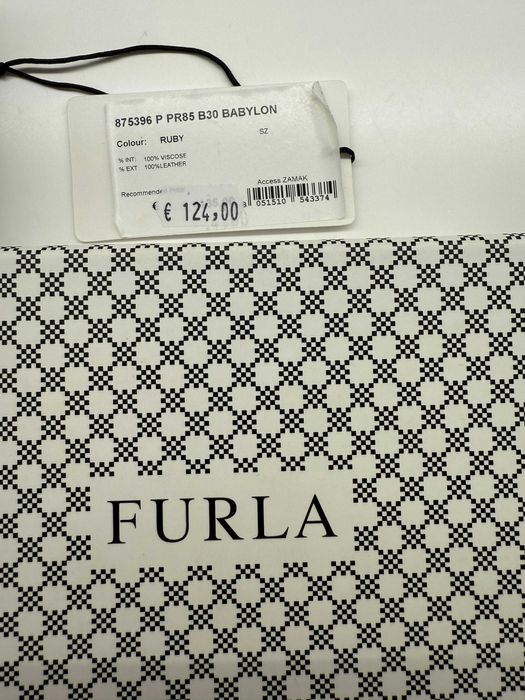 Furla - Portofel din piele naturala cu logo metalic, model Babylon