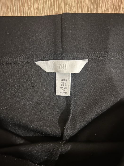 Black flare trousers