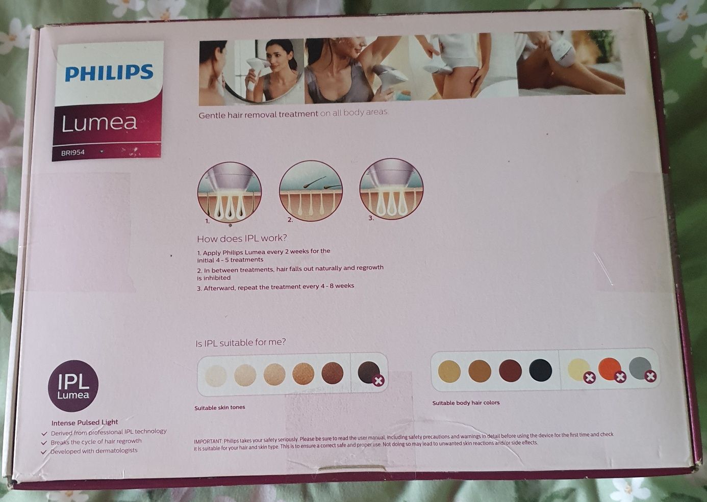 Epilator PhilipsLumeaPrestige BRI954