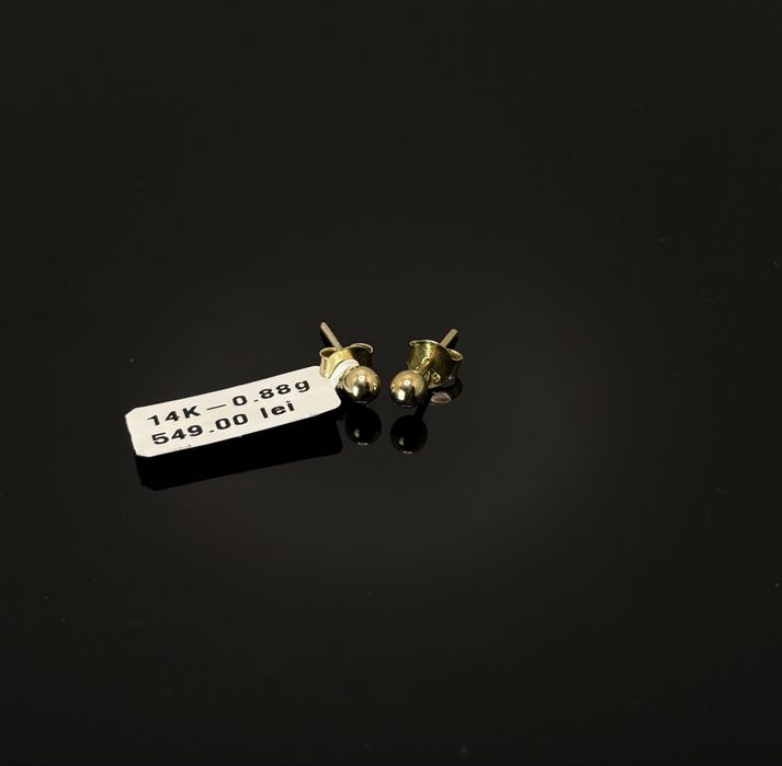 Bijuteria Royal cercei din aur 14k 0.88 gr