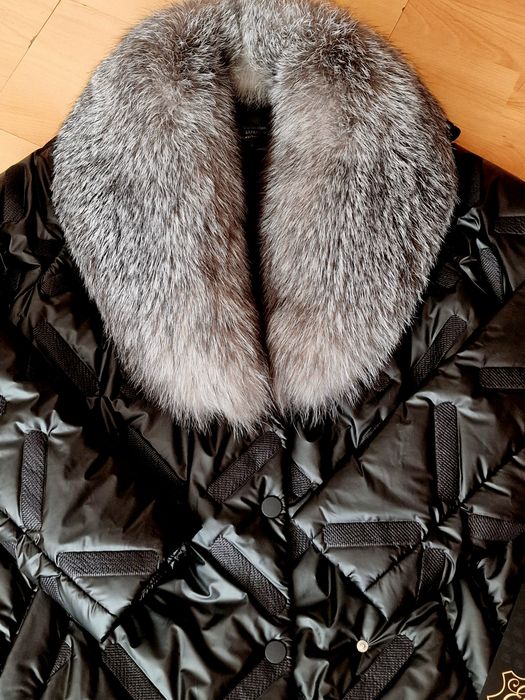 Haina matlasata  sezonul rece,guler detasabil vulpe naturală