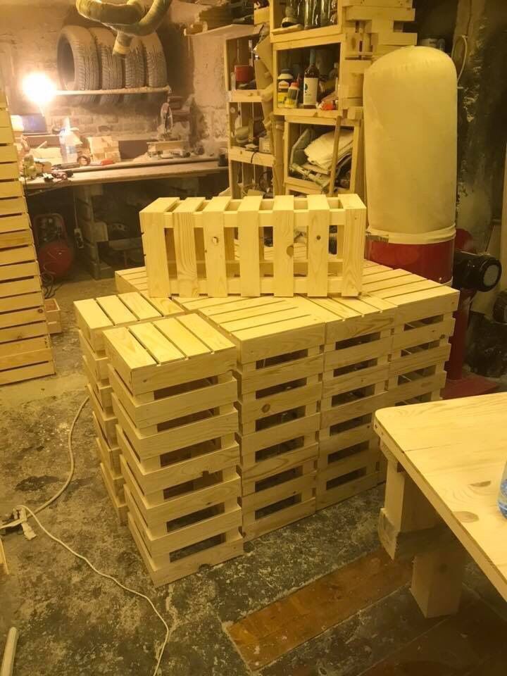 Дървен бар стол ръчна изработка