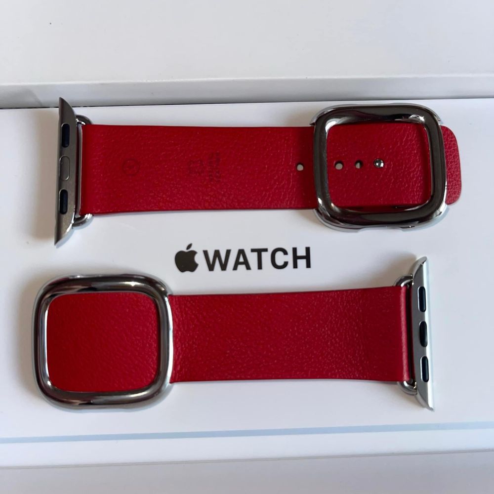 Каишка за Apple Watch 40 мм, Scarlet Modern Buckle