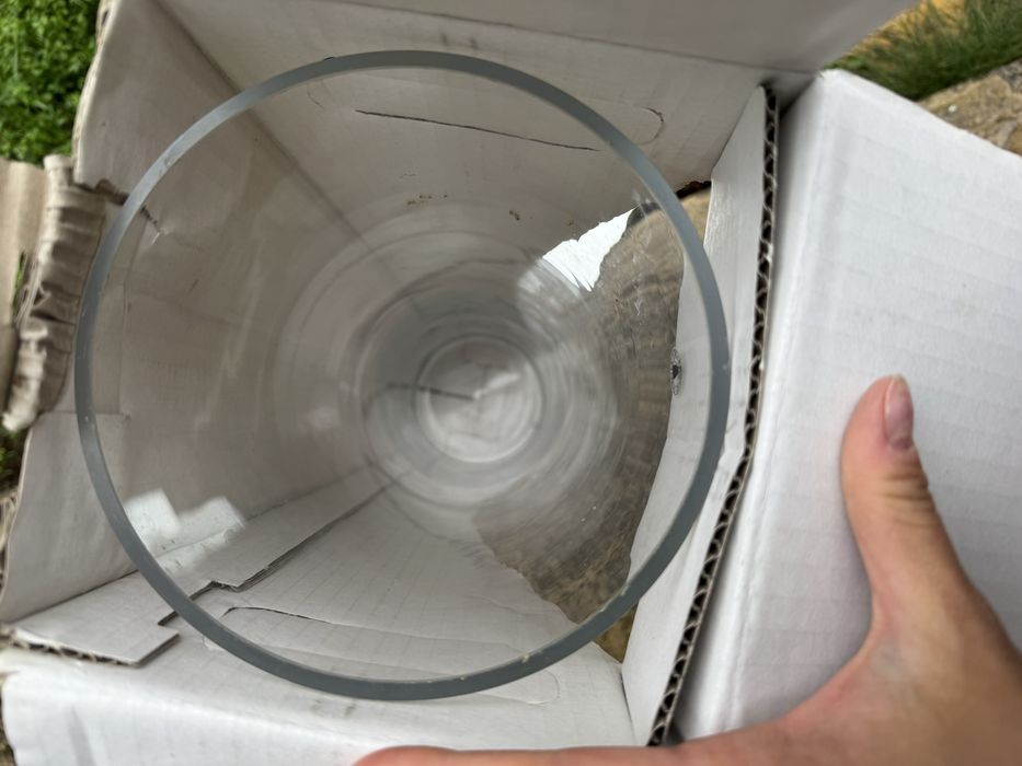 Комплект от 2 броя 68 см високи цилиндрични вази 68 см височина