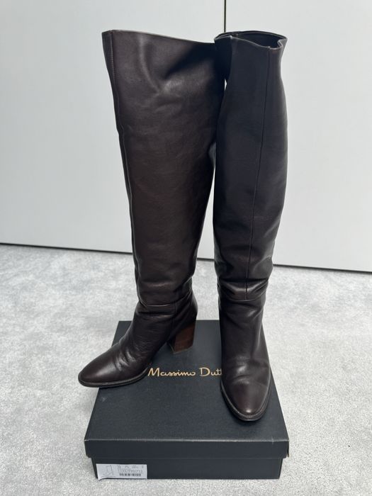 Cizme maro Massimo Dutti, marimea 36