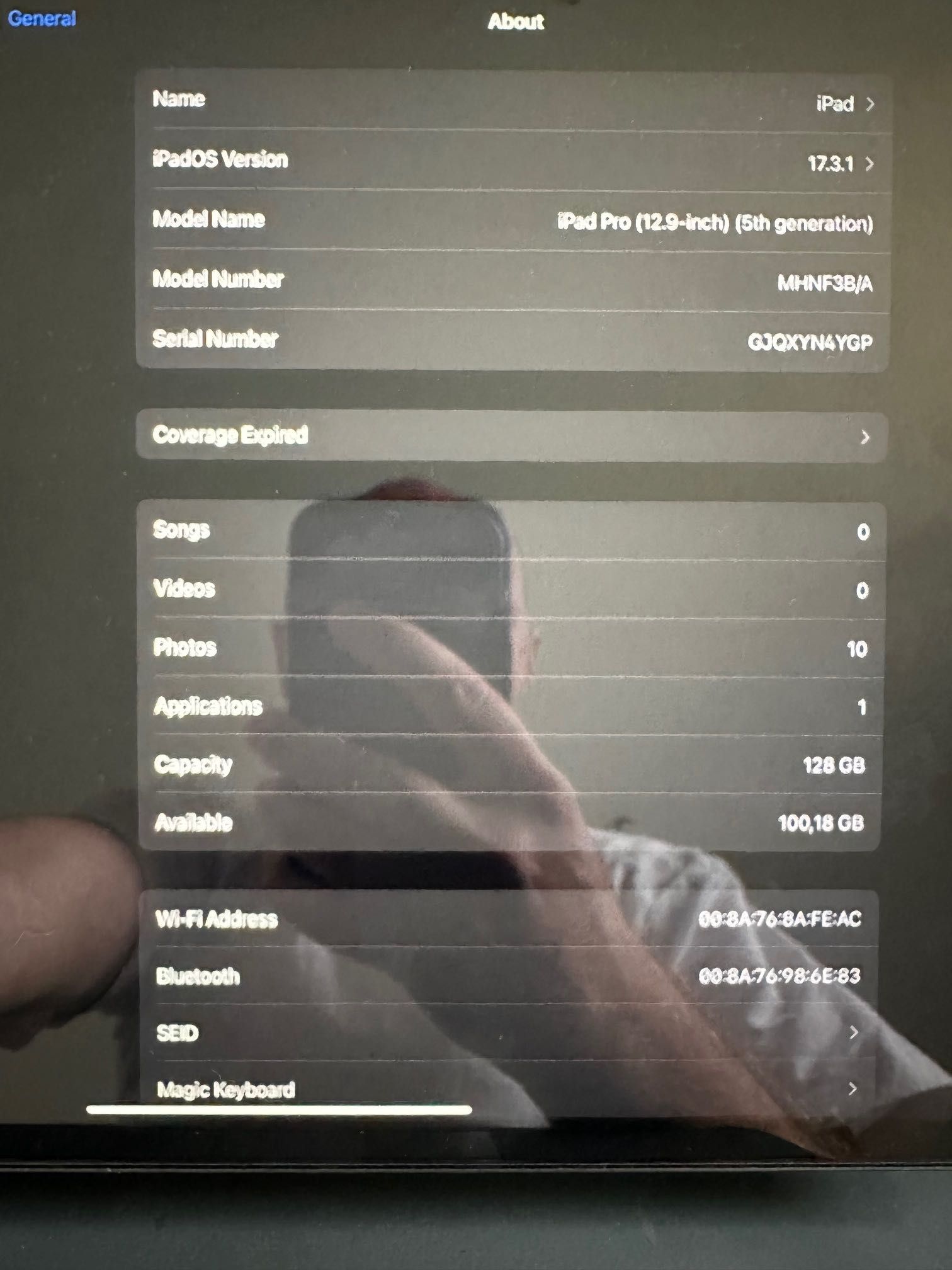 iPad Pro 12.9" (Wi-Fi only - 5th gen) 128GB, Space Grey