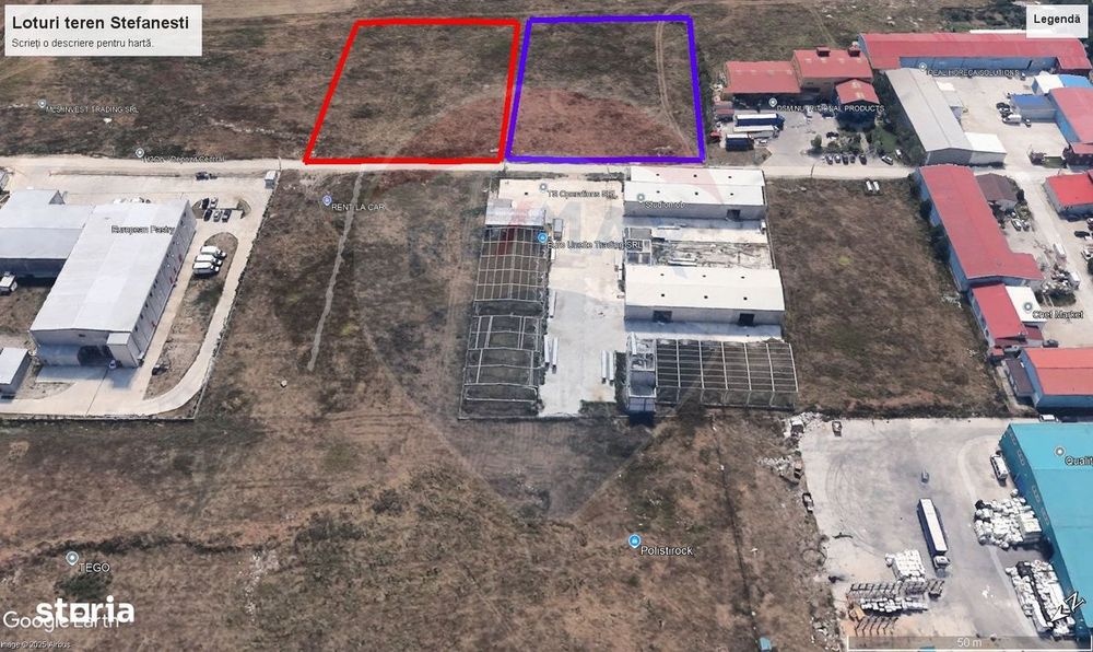 Teren industrial Stefanestii de Jos Centura Bucuresti, Autostrada A3