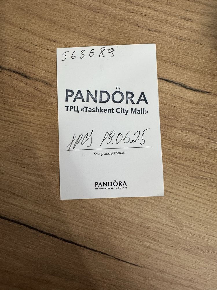 Продается новый браслет PANDORA оригинал сертифицированный 18 размер
