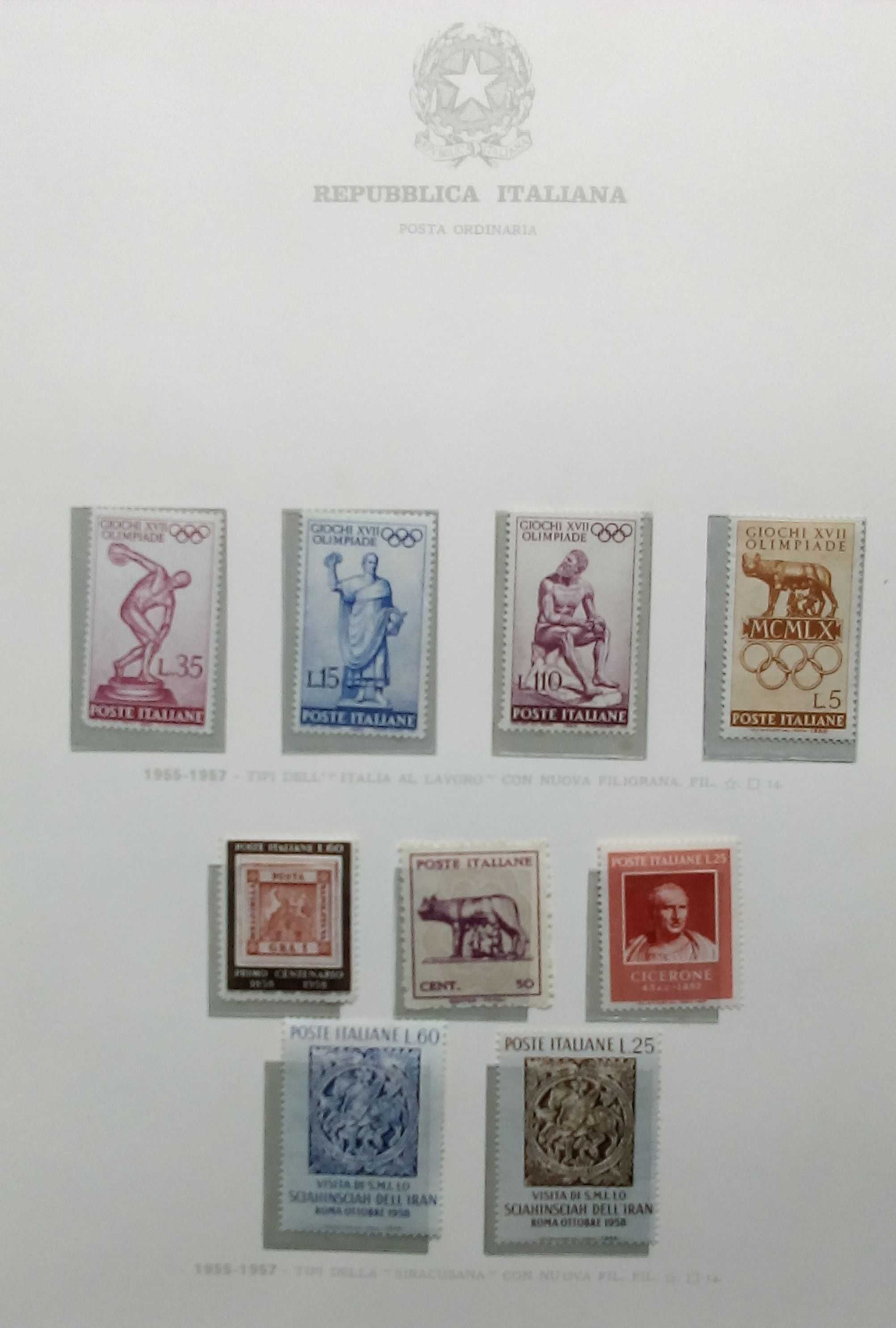Clasor timbre Italia 40 pagini  28x31 cm