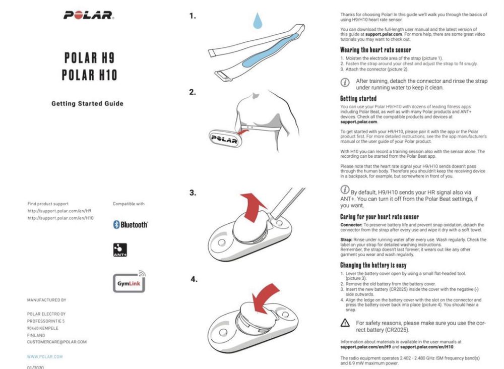 Датчик polar h9 чсс новый