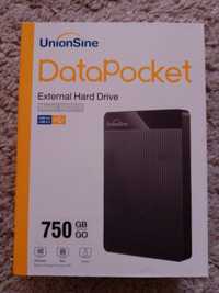 Hdd portabil UnionSine Data Pocket 750gb Nou Sigilat