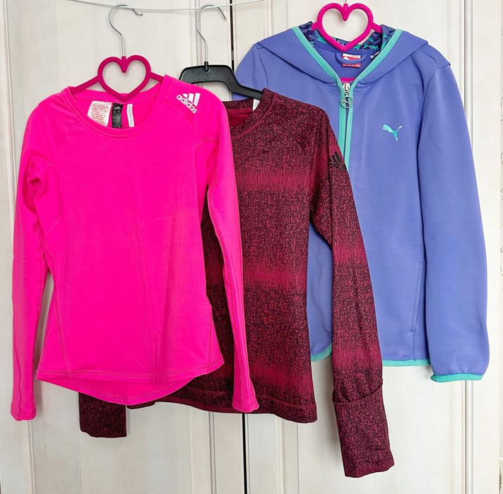 Спортни блузи Nike Dri-fit , Adidas ClimaWarm, Puma Dry-cell за 140см