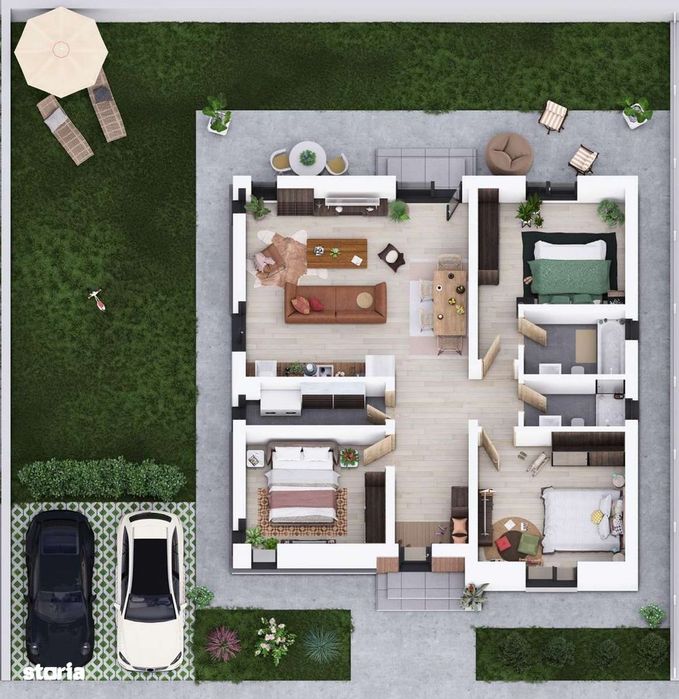 Casa individuala, 4 camere, Balotesti,Sos. Unirii, Comision 0%