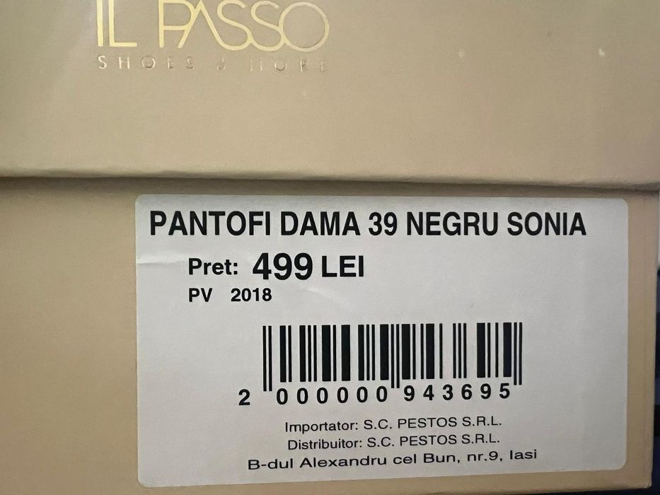 Pantofi dama IL Passo marimea 39