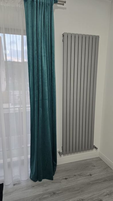 Draperie verde de catifea cu rejansa