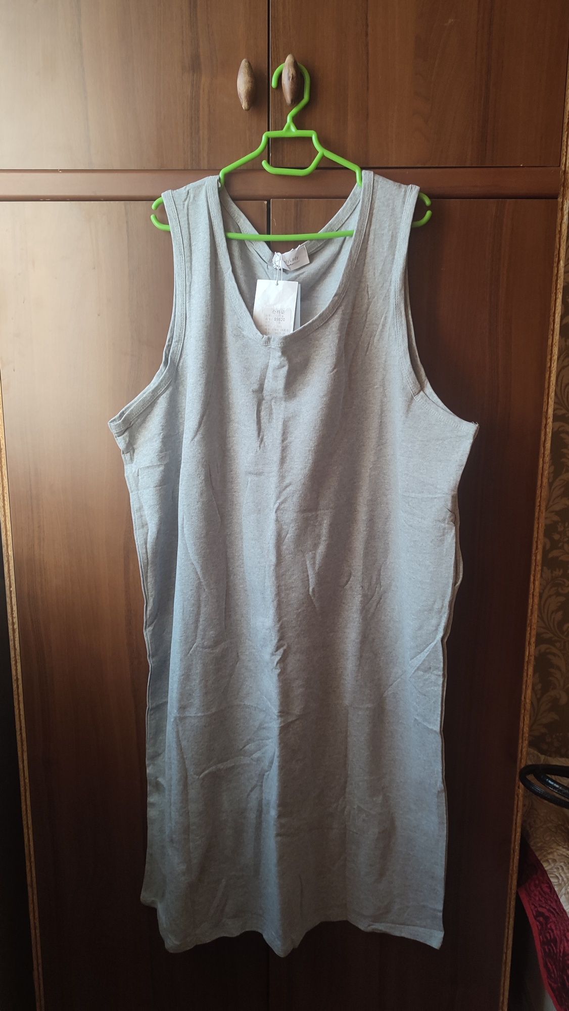Плать oversize. Длинная майка И Для беременных хб
