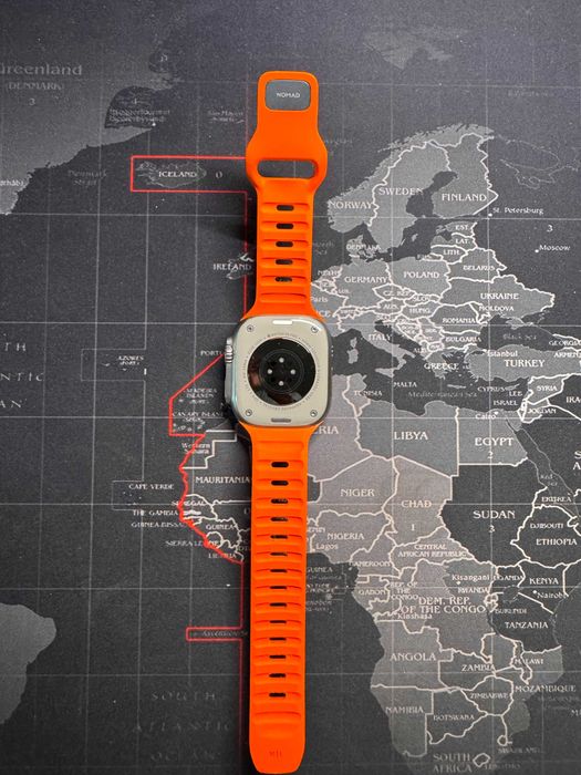 Apple Watch Ultra 49mm – Stare excelenta, 96% baterie, cutie, 2 curele