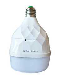 Аккумуляторная аварийная LED лампочка OKGO FA- 7935 Цоколь 30 w