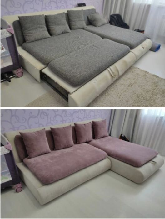 Перетяжка мягкой мебели