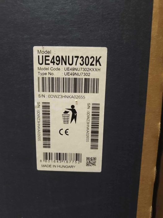 Телевизор за части SAMSUNG -UE49NU7302K