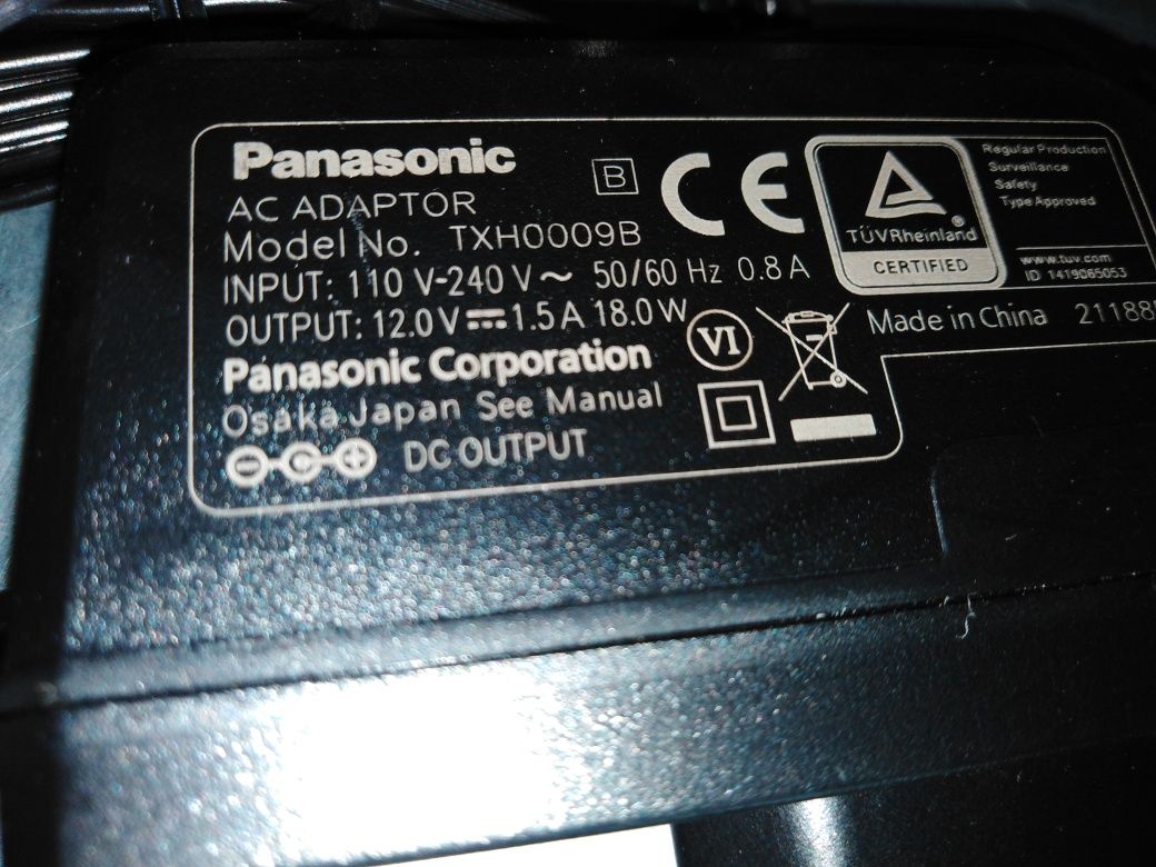 Качествени адаптери Panasonic 12V/1.5a 18W