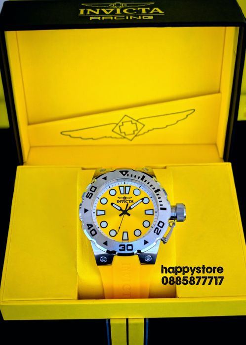 INVICTA Bumble Yellow 51mm, Инвикта нов ръчен часовник