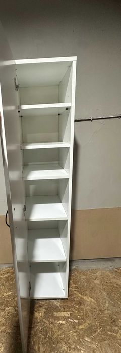 Dulap Alb cu usa si rafturi; Dulap cu polite tip soldat